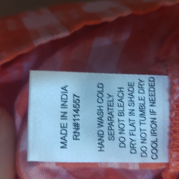 THML Quilted Gingham Sleeve Top size XS - Picture 7 of 9